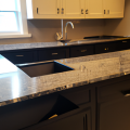 black countertop kitchen