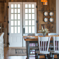 barn door dining room