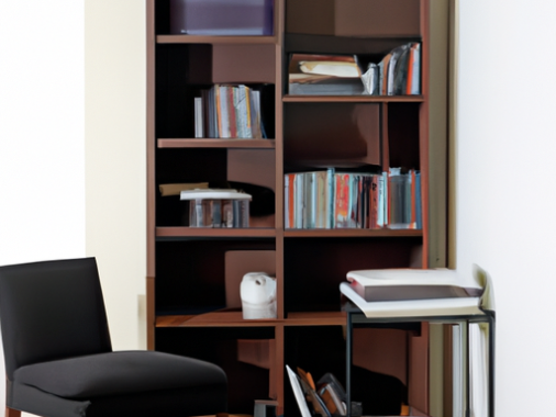 living room bookshelf