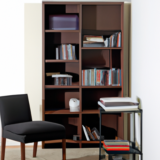 living room bookshelf