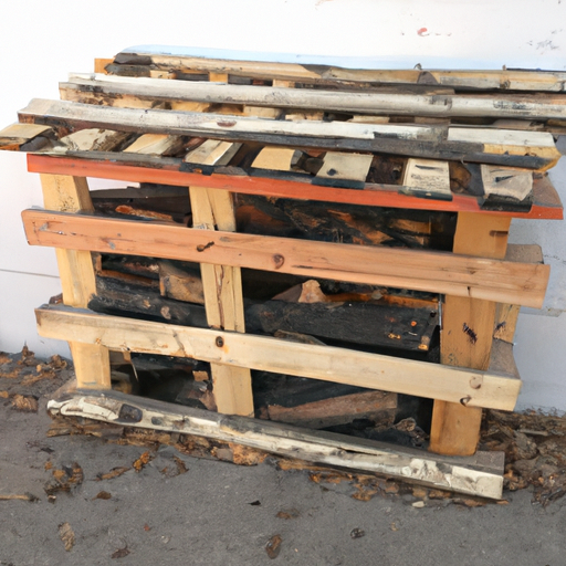 diy pallet firewood rack