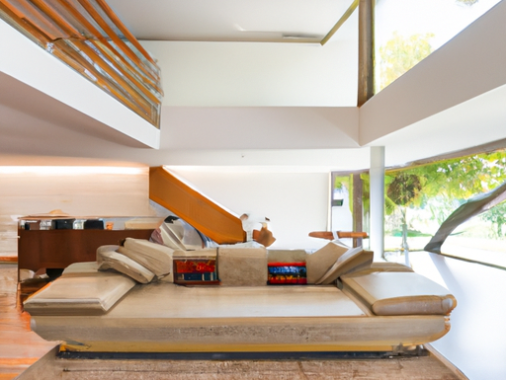 sunken living room