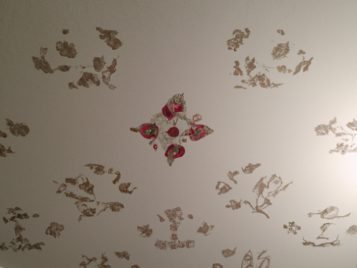 wallpaper on ceiling