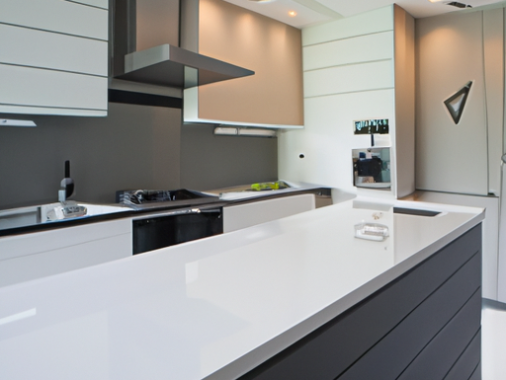 modern white and grey kitchens