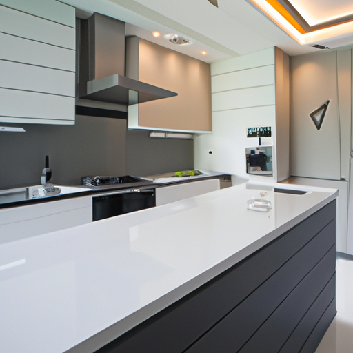 modern white and grey kitchens