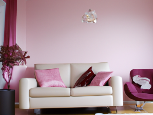 pink living rooms