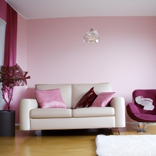 pink living rooms