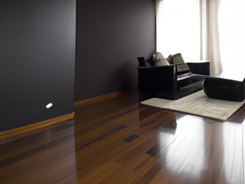 living room dark floor