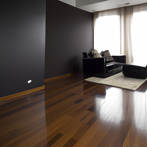 living room dark floor