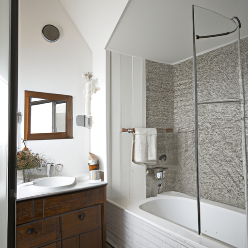 mid century modern bathroom