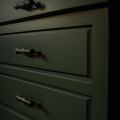 dark green cabinets