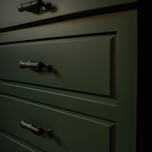 dark green cabinets