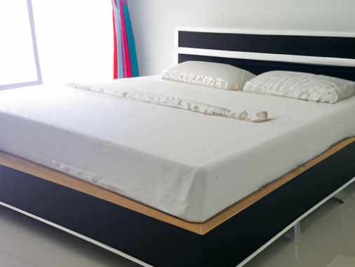 bedroom floating bed
