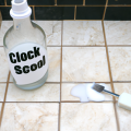 clean grout baking soda vinegar