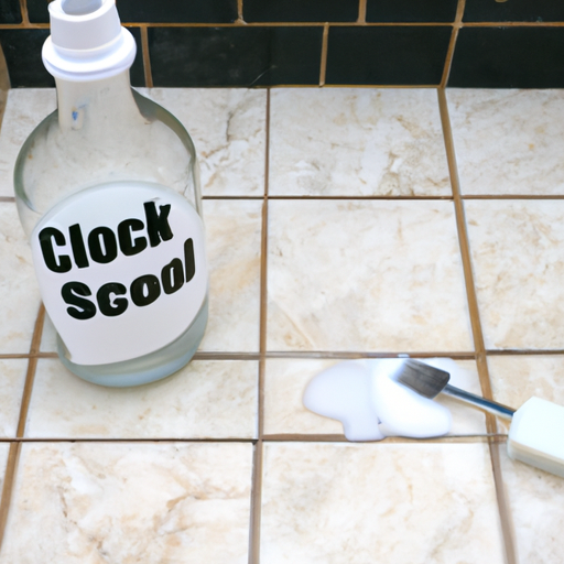 clean grout baking soda vinegar