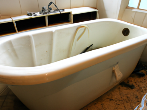 sunken bathtub