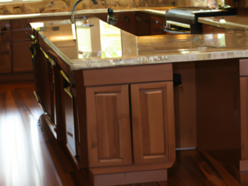wood kitchen island
