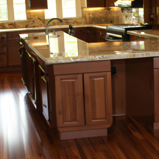 wood kitchen island