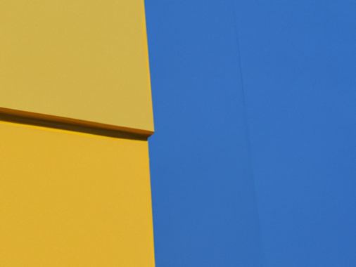 yellow and blue walls