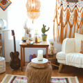 boho style living room