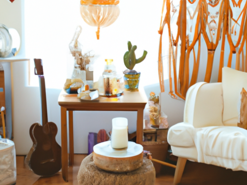 boho style living room