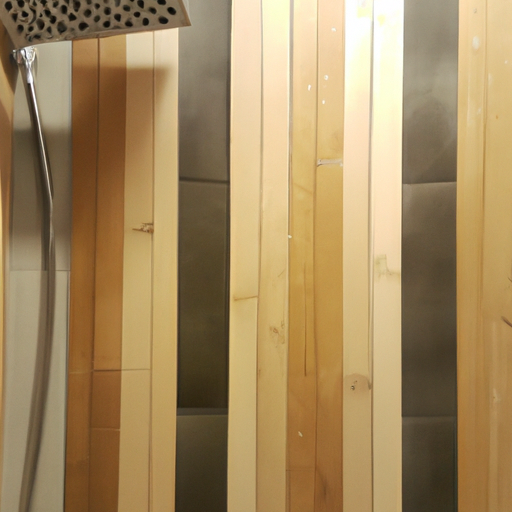 wood tile shower