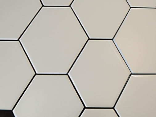 kitchen hexagon tile