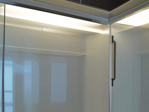kitchen cabinets with frosted glass