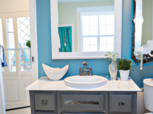 blue vanity bathroom ideas
