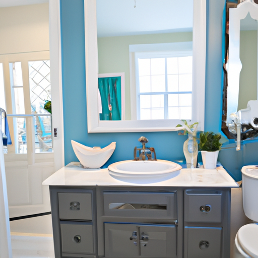blue vanity bathroom ideas
