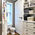 small bathroom closet ideas