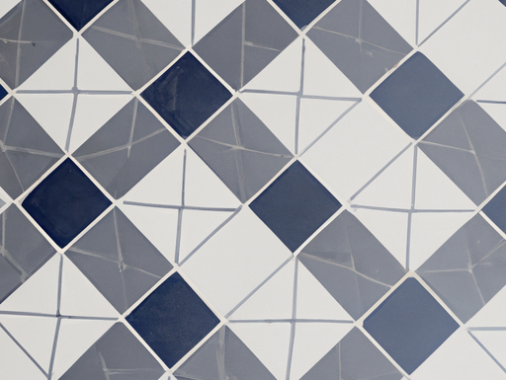 geometric tile floor