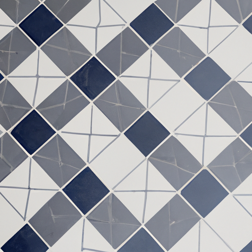geometric tile floor