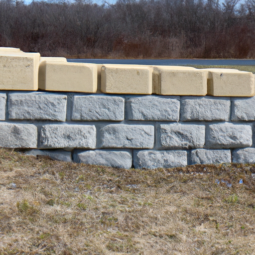cinder block retaining wall